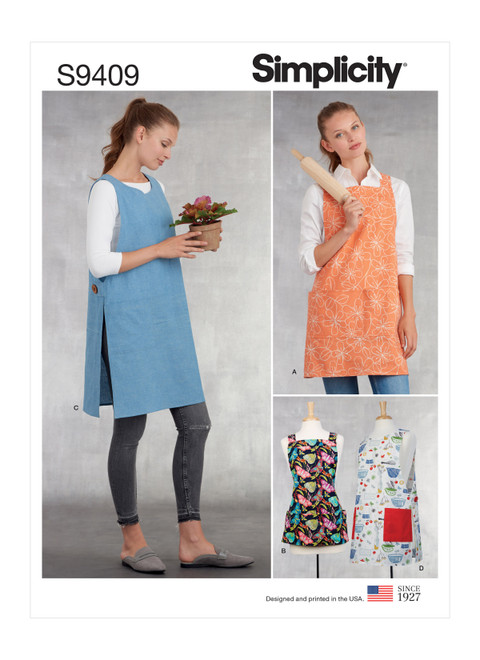 S9409, Simplicity Sewing Pattern Misses' Aprons